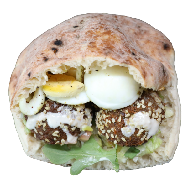 Egg Falafel Pita