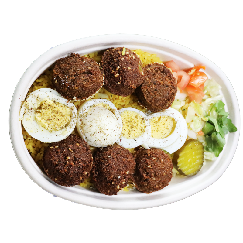 Egg Falafel Platter