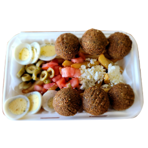 Egg Falafel Street Fries