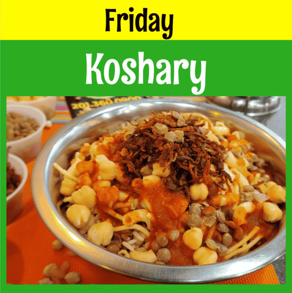 Available Friday Koshary